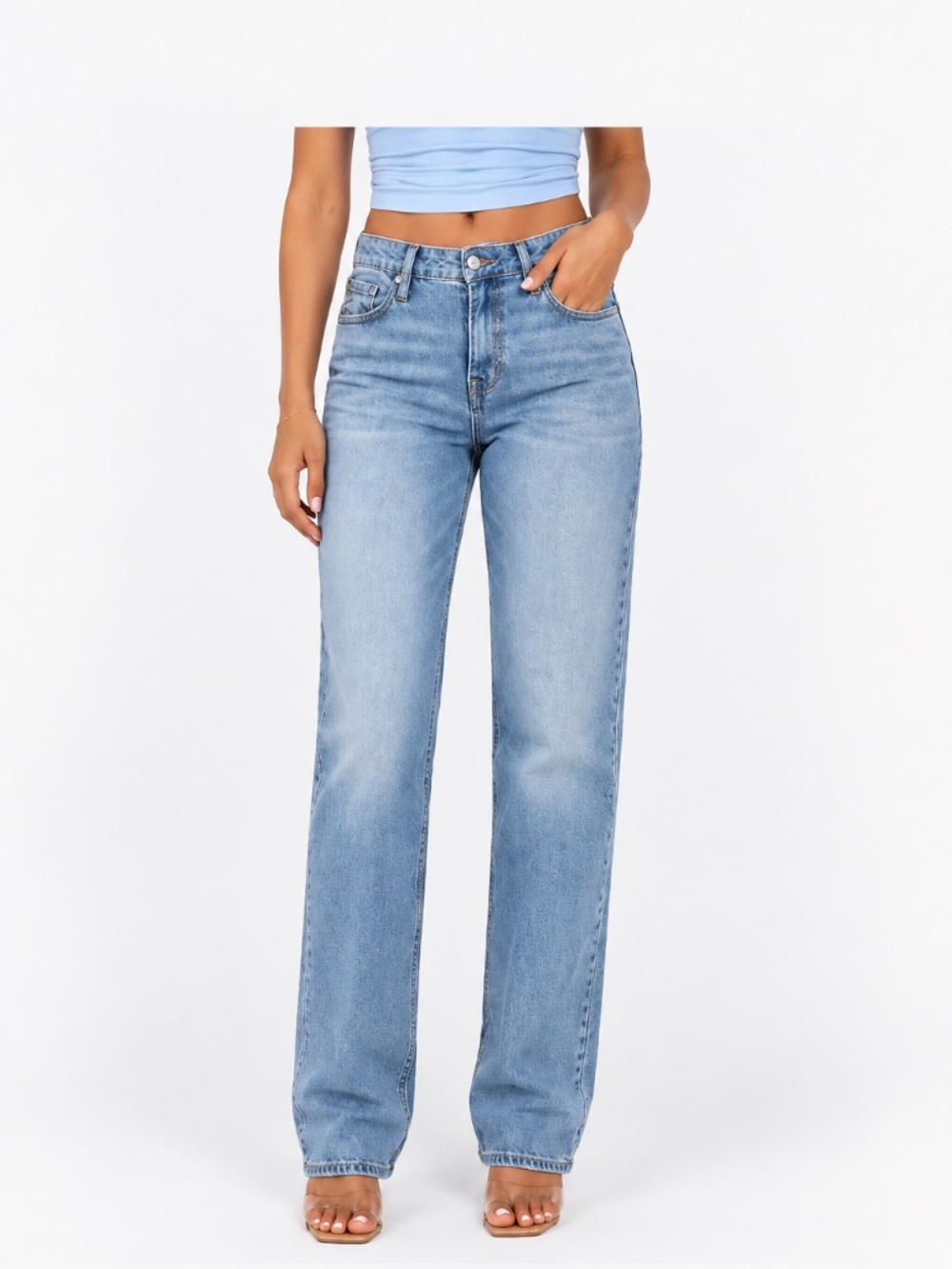 *NEW*True Religion, Sarah High Rise Straight Jeans-Light Cheerful Wash, Size 28